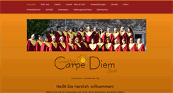 Desktop Screenshot of gospelcarpediem.de